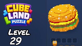 Cube Land Puzzle Level 29 Walkthrough