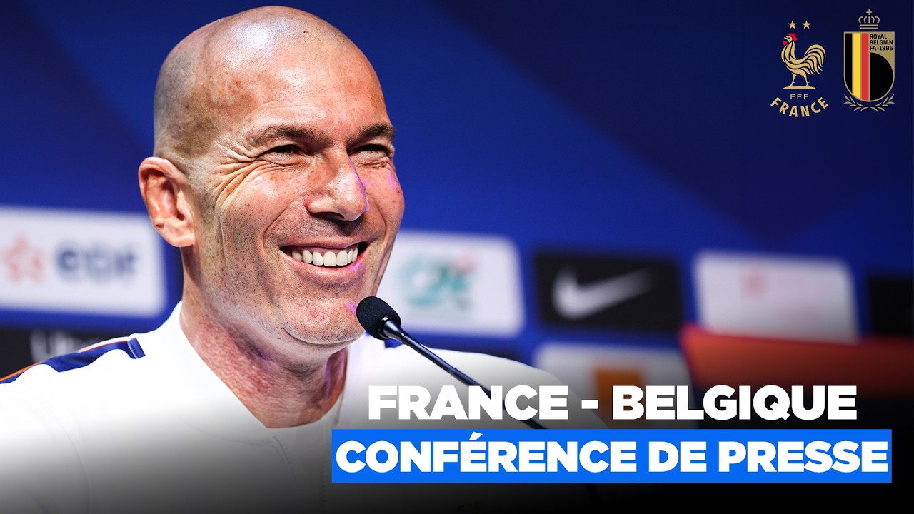 FRANCE-BELGIQUE, CR7, PSG... La CONFÉRENCE de ZIDANE !