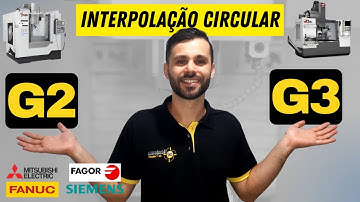 Interpolação circular G2 e G3, aprenda de vez. Programação cnc
