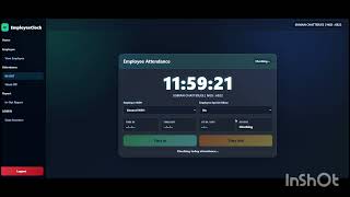 Employee Attendance Login Webpage #coding #javascript #html #programming #webdesign #shorts