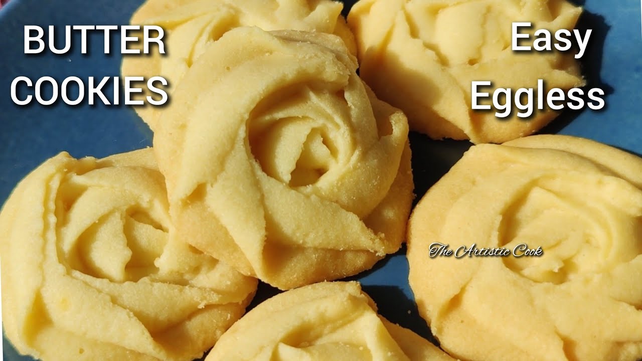 Melt In Your Mouth Butter Cookies for Beginners | Eggless - YouTube