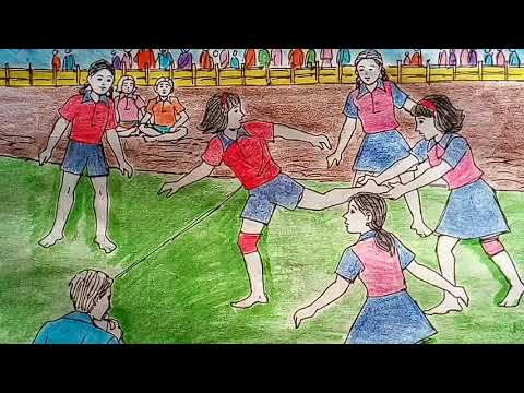 Physical Education Cartoon Kabaddi Images