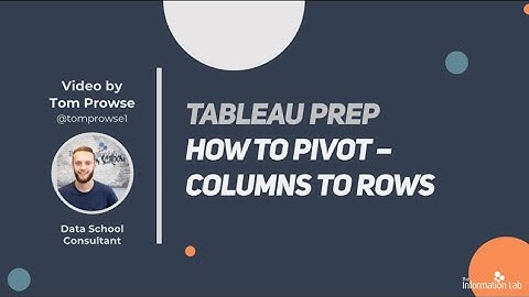How to in Tableau Prep in 5 mins: Pivot from Columns to Rows