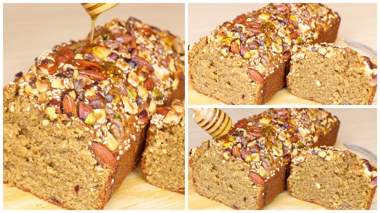 جديد كيكة بالبسيسة والفواكه الجافة والعسل بنة ومنافع لاتحصى ولاتعد للصغار والكبار من أروع ماتجربوا😍