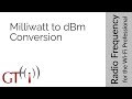 11 Milliwatt MW To DBm Conversion 11 Milliwatt MW To DBm Conversion