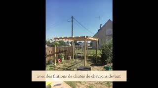 Création Pergola paillote ( fait maison ) coin d’ombre / soleil / abris / apéro