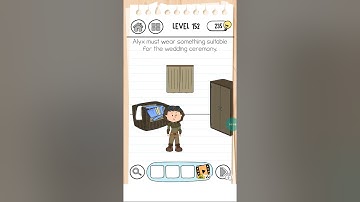 Brain test 3 level #152 walkthrough solution