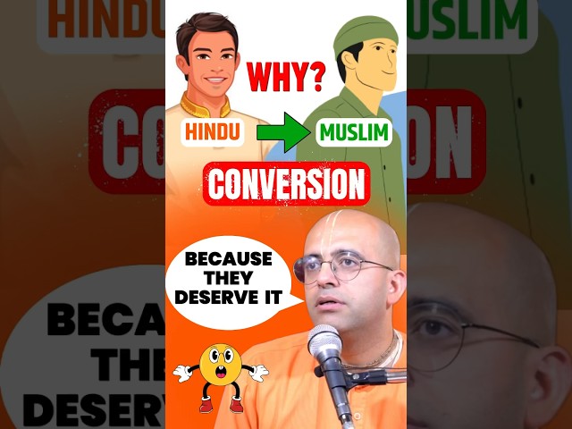 Hindu Muslim kyu ban rahe hai || Conversion || HG Amogh Lila Prabhu #myashraya #amoghlilaprabhu class=