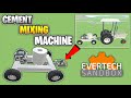 How to make a cement mixing machine in evertech sandbox  shugu gaming