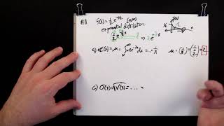 Probability Exponential Distribution Example: Find Expected Value, Variance and Standard Deviation