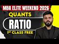 Ratio | Quants | CAT Preparation | MBA Elite Weekend 2026