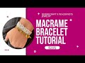 Macrame Bracelet with Charm Tutorial | Beebeecraft Collaboration