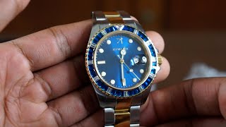 Helloice 40mm two tone ICY WATCH review!! 💎 by DayTodayMarv 1,150 views 3 years ago 4 minutes, 18 seconds