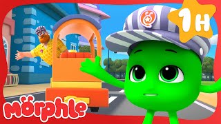 Orphle the Train Conductor! | 🔴 Morphle VS Orphle 🟢 | Fun Kids Cartoon