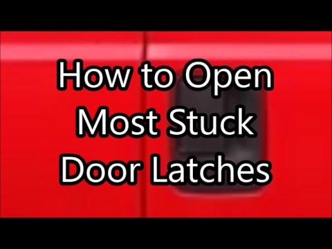 How to open stuck truck, van, or car door latch with broken cable housing