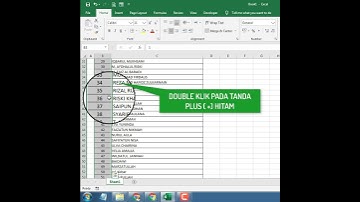 Cara Membuat Nomor Urut Pada Tabel Excel