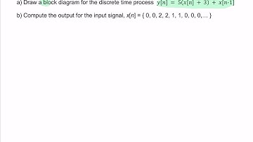 Example: Block diagram from difference equation