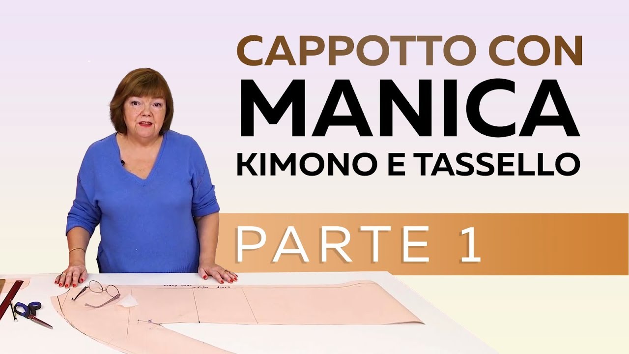 Come cucire cappotto con manica kimono e tassello fai da te. Costruzione tracciato. Parte 1