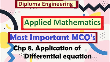 Applied Maths |Most important MCQ