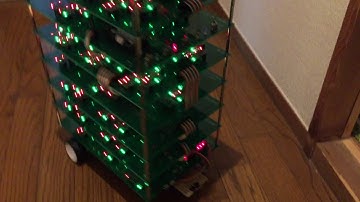 オール・トランジスタ4ビット・コンピュータ 「CPU1738」で製作した自律走行ロボット