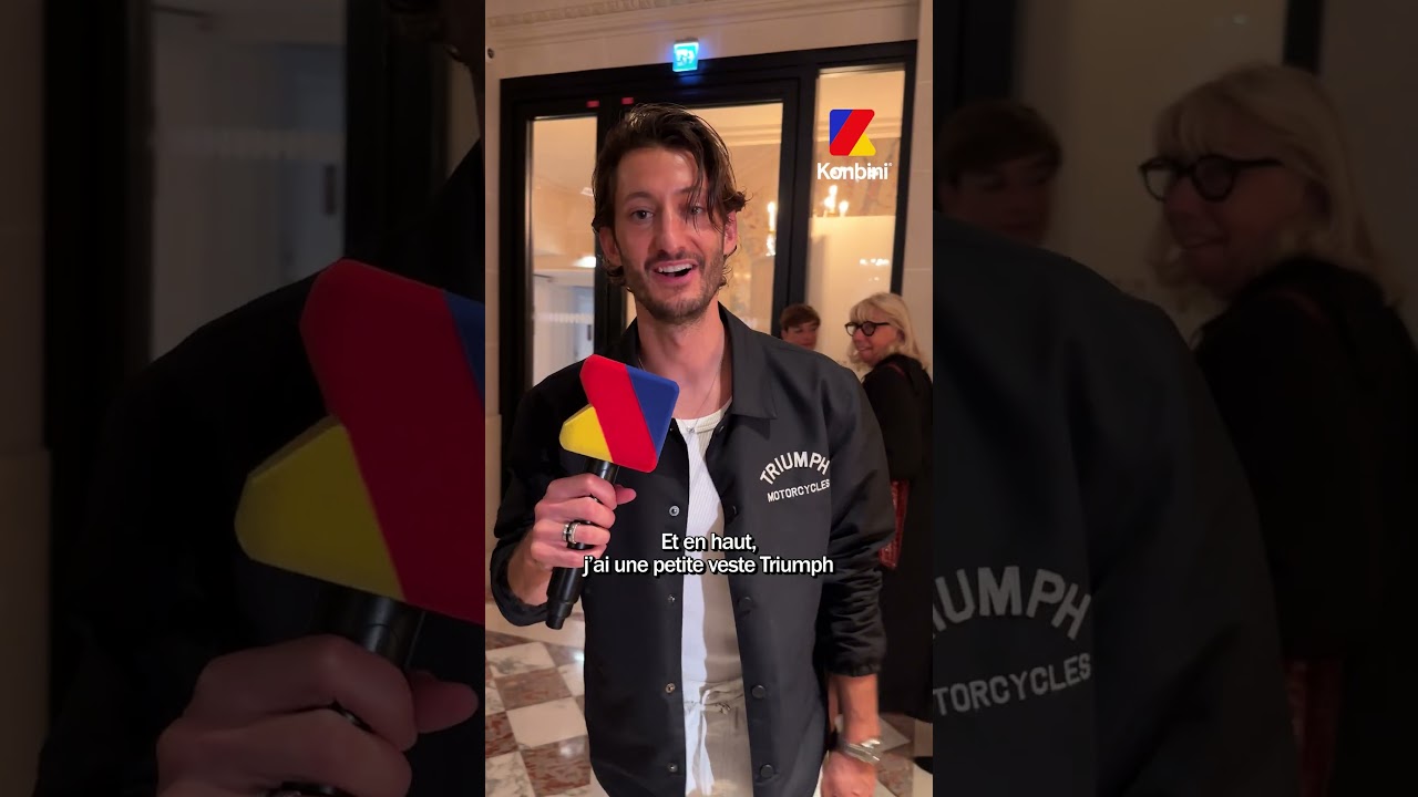 Pierre Niney décrit son look de motard à la Fashion Week 👀