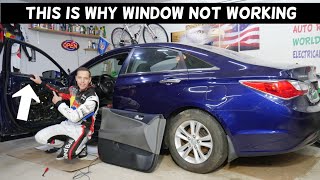 THIS IS WHY WINDOWS DO NOT WORK ON HYUNDAI SONATA WINDOW DOES NOT OPEN CLOSE