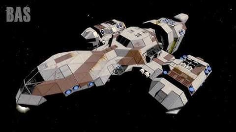 Space Engineers - Firefly Style Ship (VTOL TEST)