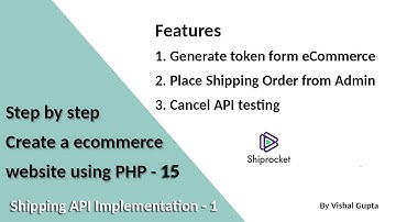 Step by step create an eCommerce website using PHP - Part 15 (Shiprocket Ship API Implementation)