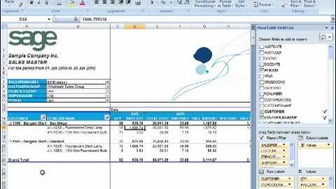 Sage ERP Accpac Intelligence Essentials  Working with Reports in Excel version 5 6