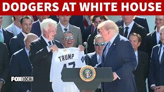 FULL: Pres. Trump hosts Los Angeles Dodgers at the White House