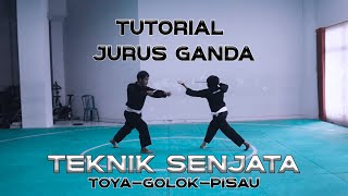 TUTORIAL JURUS GANDA PENCAK SILAT, SENJATA TOYA, GOLOK, PISAU 2