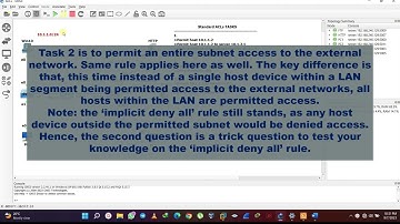 Standard Access Control List (ACL) lab in GNS3