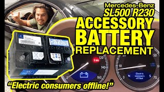 Replacing the Accessory Battery on my Mercedes SL500 R230 wasn't Cheap, but it was EASY