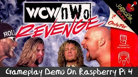 WCW/NWO Revenge Hollywood Hogan Heavyweight Championship Gameplay Demo RetroPie Guy Raspberry Pi 4