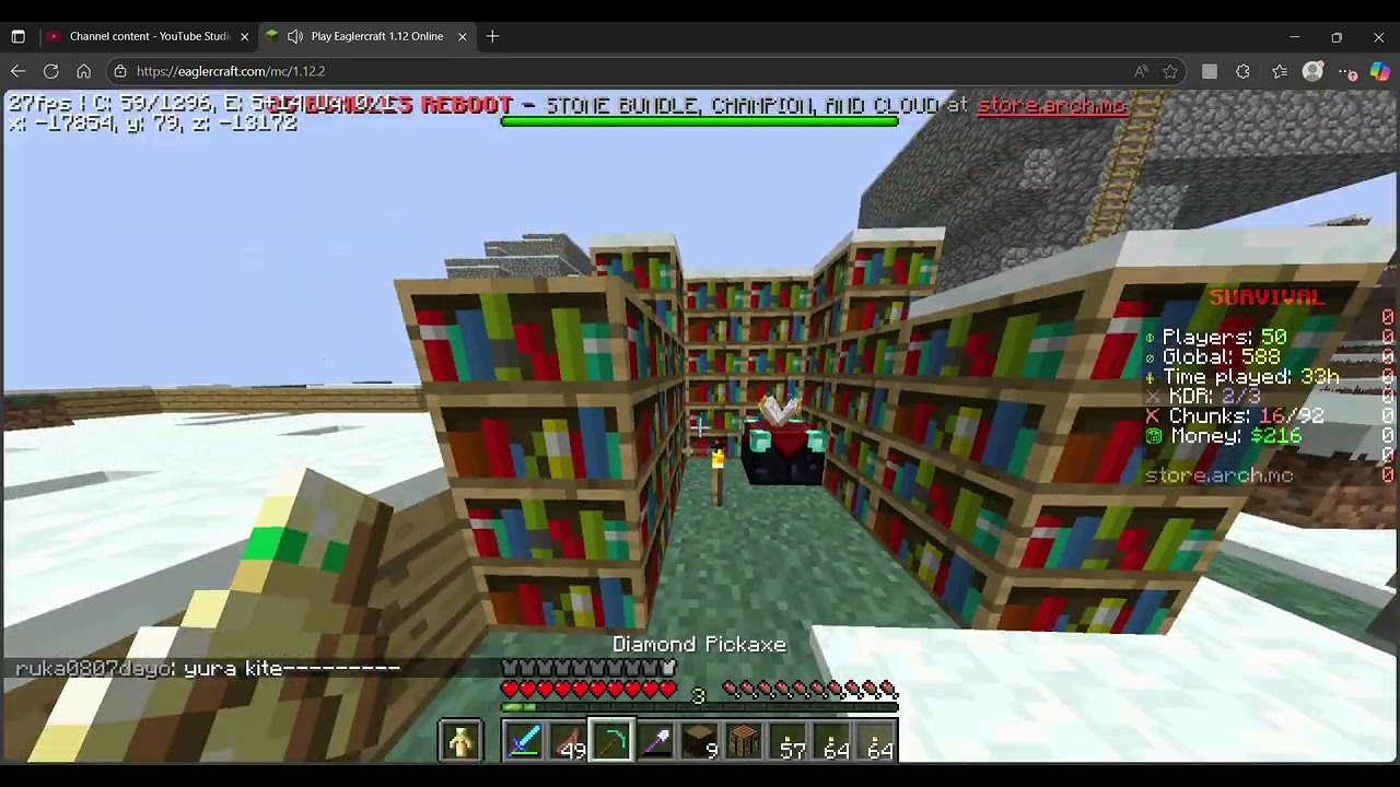 MINECRFAT S1 EP14 MAKING A TOGETHER BASE AND EXPNADING FARM?