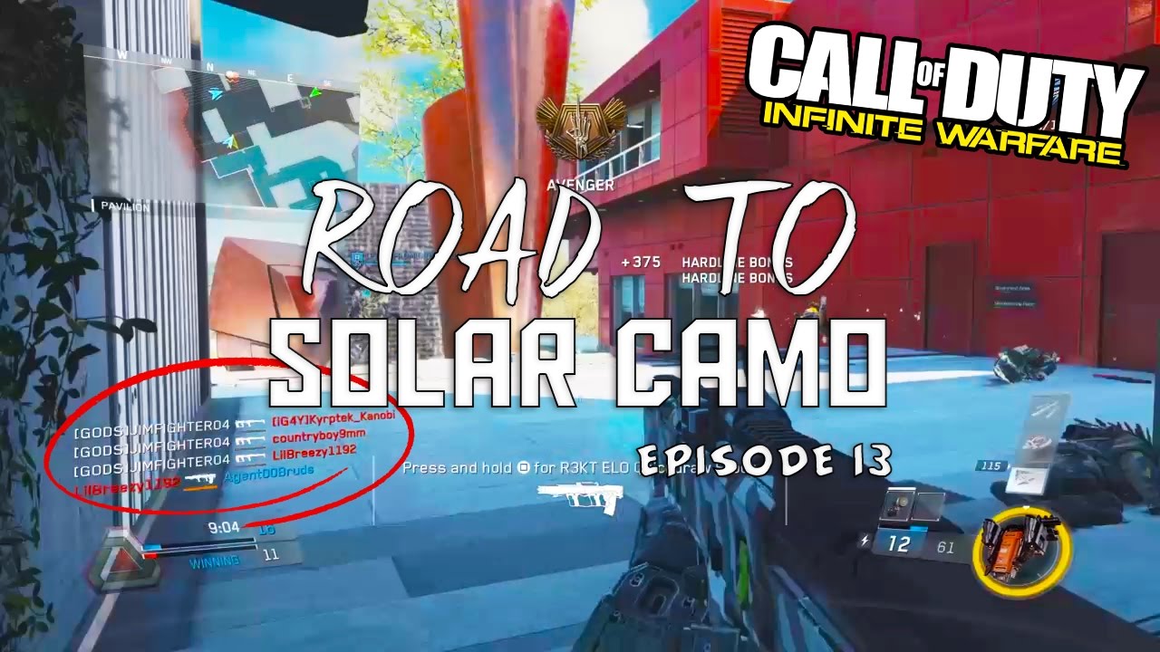 ROAD TO "SOLAR CAMO" IN IW - EPISODDE 13 "Unlocking Solar Camo Guide"