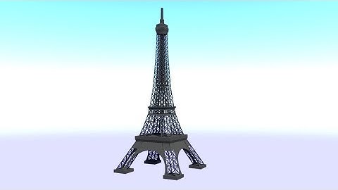 3d modeling Eiffel Tower (Autodesk Maya Tutorial)