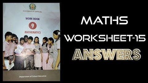 Bridge course class9 MATHS WORKSHEET-15 ANSWERS📑