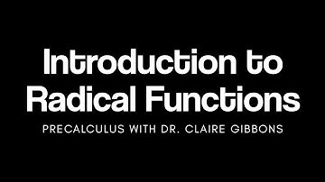 Introduction to Radical Functions