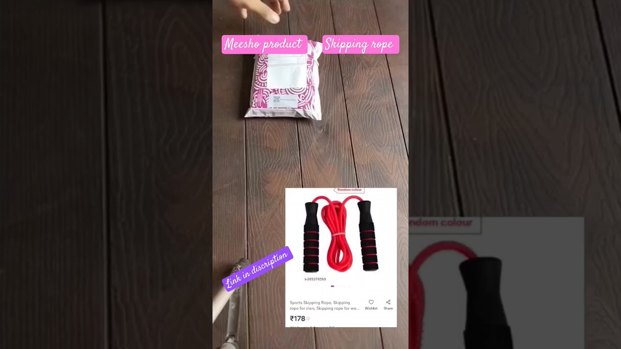 Meesho ₹170 product Unboxing 🥰|skipping rope unboxing and review 😍|