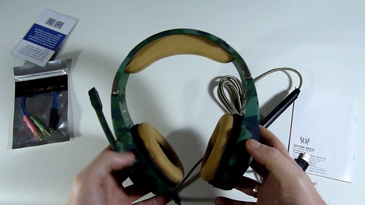 Kotion Each G9600 Auriculares Gaming Ps4xboxpc Camuflage