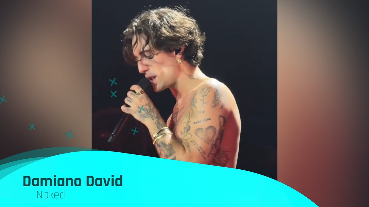 Damiano David performing 'Naked' in Cologne, Germany 2025 
