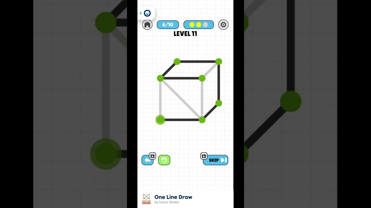 One Line Draw game 🎮 play ▶️  level 11