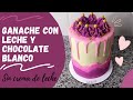 Ganache Blanco SIN CREMA DE LECHE,  ganache without cream.