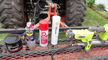 Kioti CK Series Tractor Grease Zerks and Other Lubrication Points