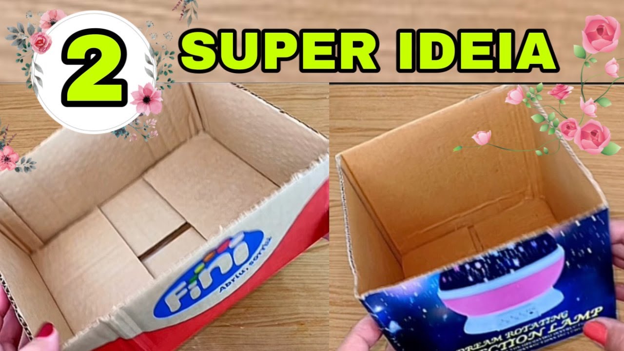 2 Creative Ideas with Cardboard Boxes and Fabric #viral #share