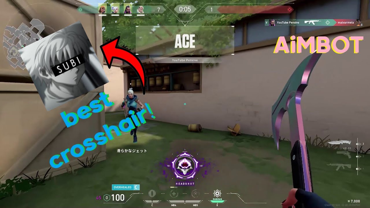 Why subi's crosshair is the best crosshair in Valorant... (AIMBOT)
