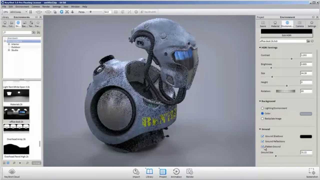 render zbrush in keyshot