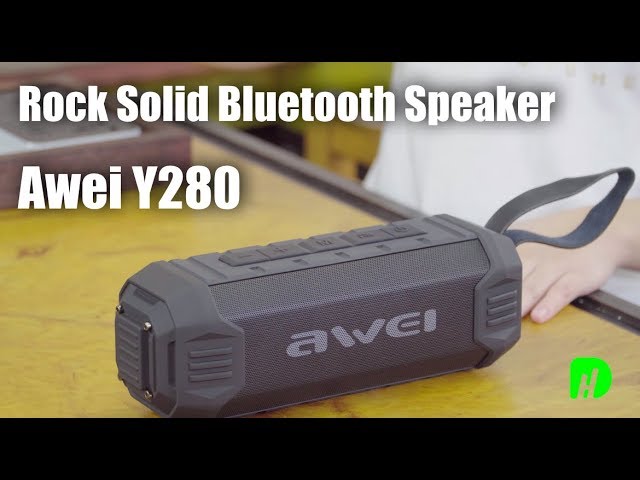 Rock Solid Rugged Bluetooth Speaker- Awei Y280 - YouTube