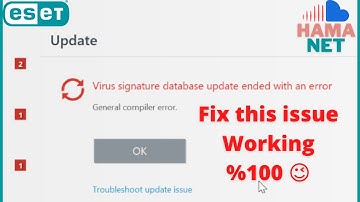 FIX - Virus signature database update ended with an error - ESET | Working %100
